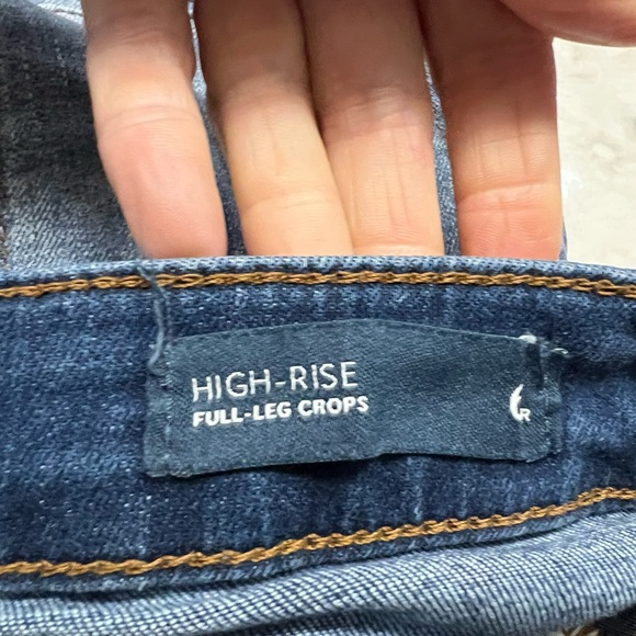 JJill FULL-LEG CROPS, ROCKAWAY WASH, 6. Button fly, NWT - Picture 8 of 13